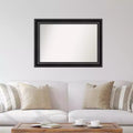 Grand miroir mural noir non biseauté
