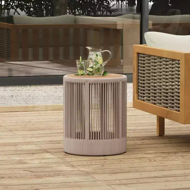 Table d'appoint rustique moderne