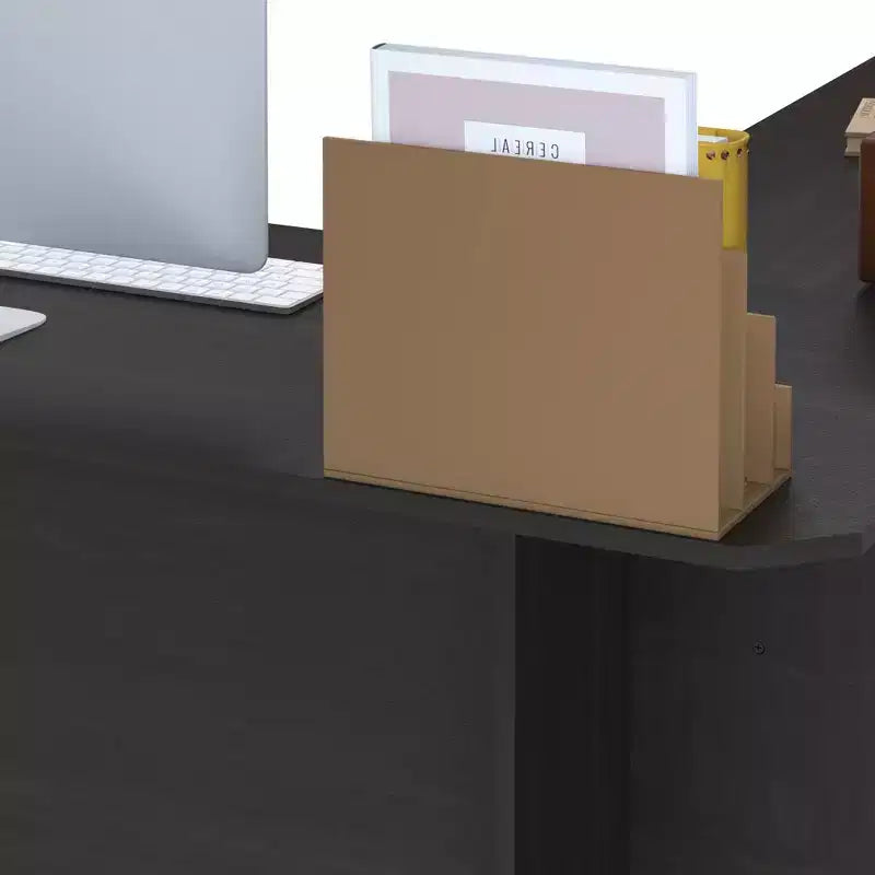 Bureau informatique en forme de L, 134 cm, bureau d'angle pour étude/écriture