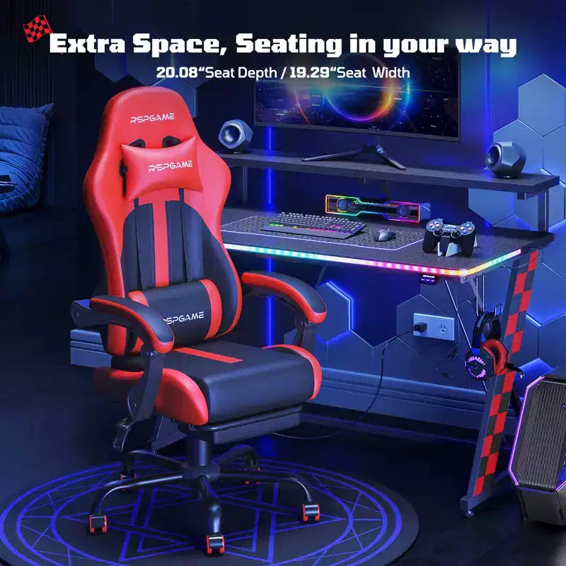 Fauteuils de bureau ergonomiques basiques en cuir PU pour adultes