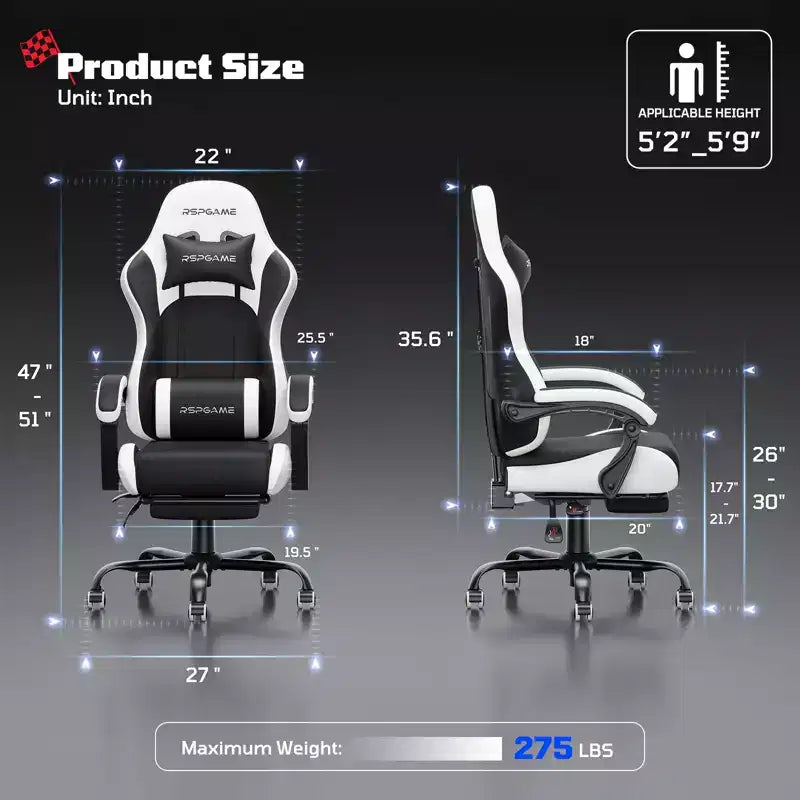 Fauteuils de bureau ergonomiques basiques en cuir PU pour adultes