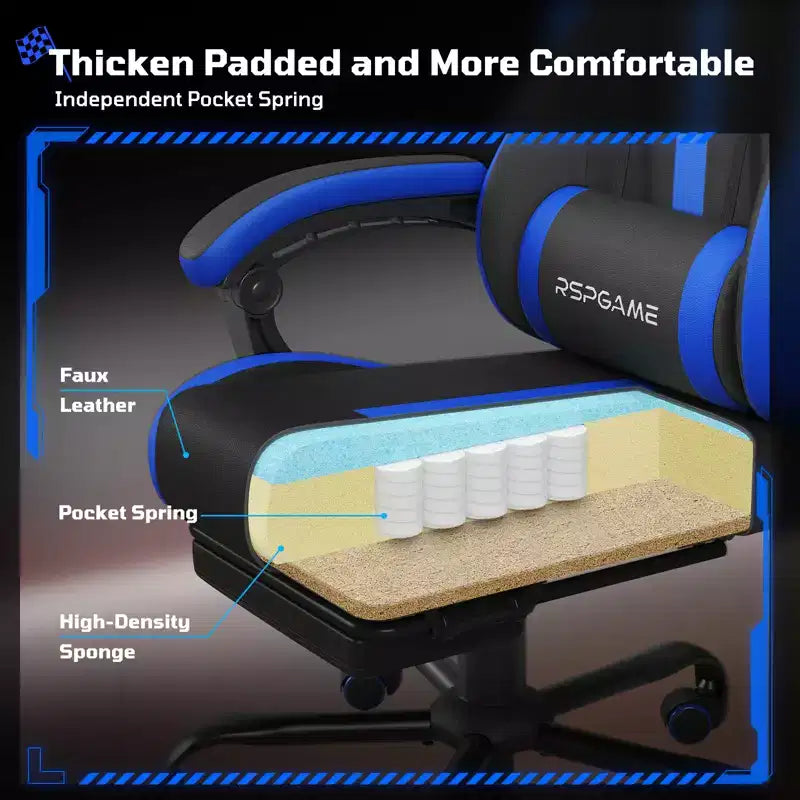 Fauteuils de bureau ergonomiques basiques en cuir PU pour adultes