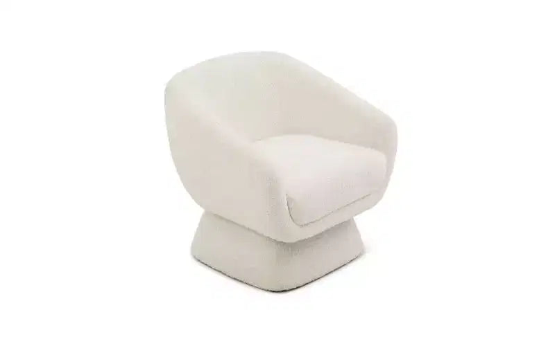 Fauteuil d'appoint de loisirs en bois moderne et rembourré avec piètement carré élargi