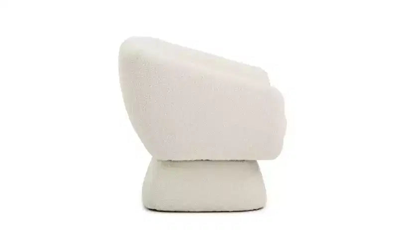 Fauteuil d'appoint de loisirs en bois moderne et rembourré avec piètement carré élargi