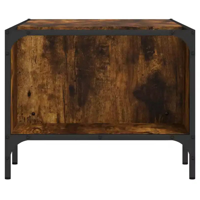 Table basse avec étagère d'appoint en bois d'ingénierie