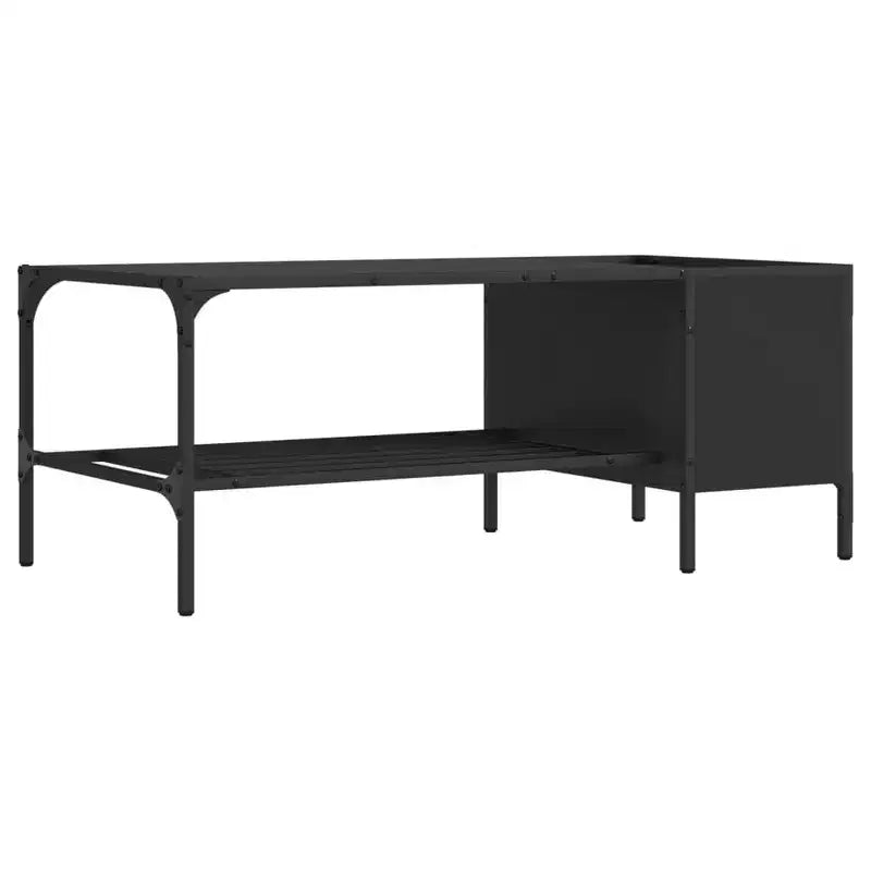 Table basse avec étagère d'appoint en bois d'ingénierie