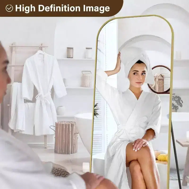 Miroir pleine longueur pour Chambre Salon Vestiaire Aluminium