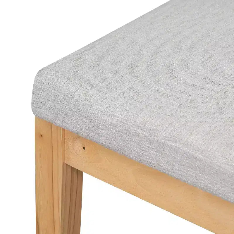 Tabourets de comptoir rembourrés en rotin et bois d'hévéa de style bohème