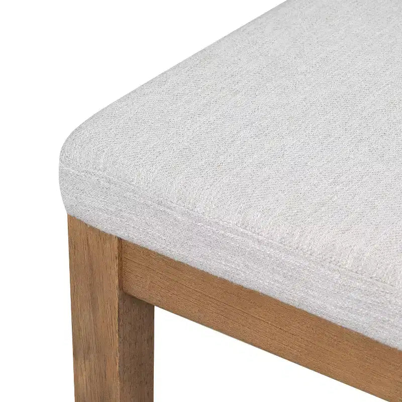 Tabourets de comptoir rembourrés en rotin et bois d'hévéa de style bohème