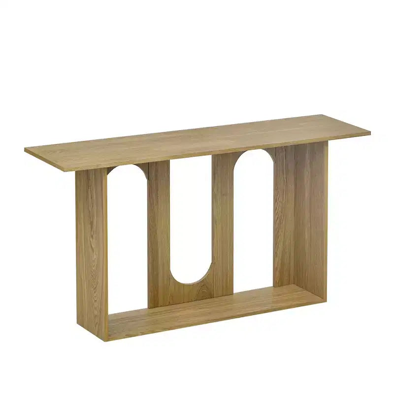 Console incurvée moderne avec étagère ouverte