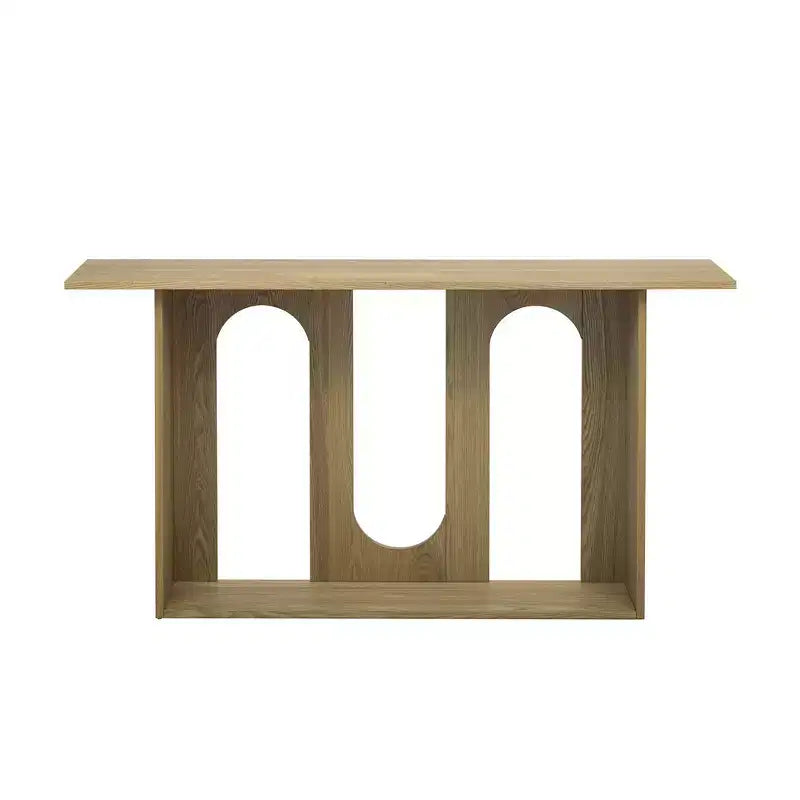 Console incurvée moderne avec étagère ouverte