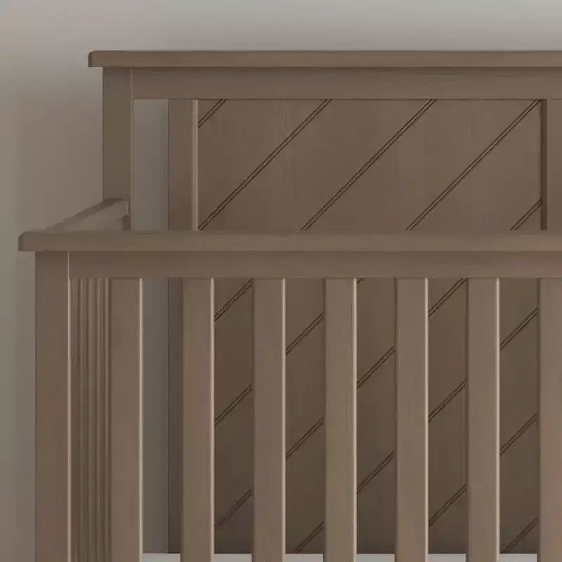 Lit de bébé convertible 4-en-1, 3 positions de matelas, Fini sécuritaire pour bébé