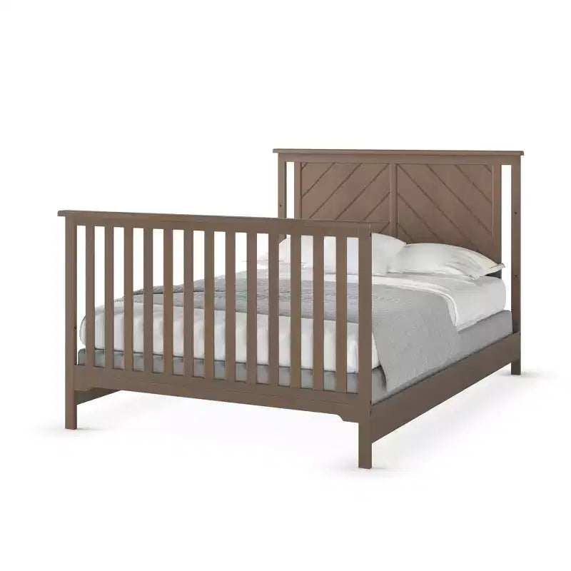 Lit de bébé convertible 4-en-1, 3 positions de matelas, Fini sécuritaire pour bébé