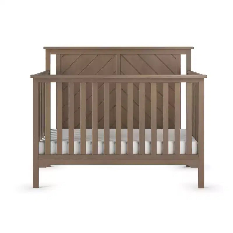 Lit de bébé convertible 4-en-1, 3 positions de matelas, Fini sécuritaire pour bébé