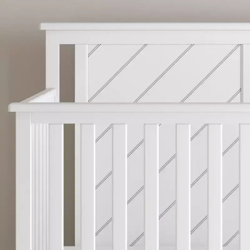 Lit de bébé convertible 4-en-1, 3 positions de matelas, Fini sécuritaire pour bébé