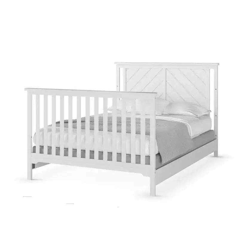 Lit de bébé convertible 4-en-1, 3 positions de matelas, Fini sécuritaire pour bébé