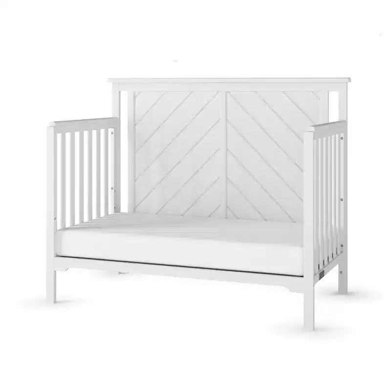 Lit de bébé convertible 4-en-1, 3 positions de matelas, Fini sécuritaire pour bébé