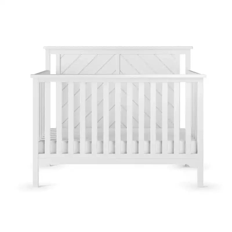 Lit de bébé convertible 4-en-1, 3 positions de matelas, Fini sécuritaire pour bébé