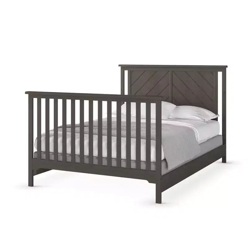 Lit de bébé convertible 4-en-1, 3 positions de matelas, Fini sécuritaire pour bébé