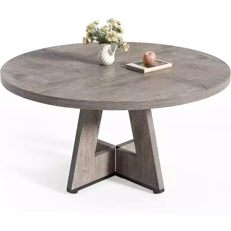 Table de salle à manger ronde en bois massif