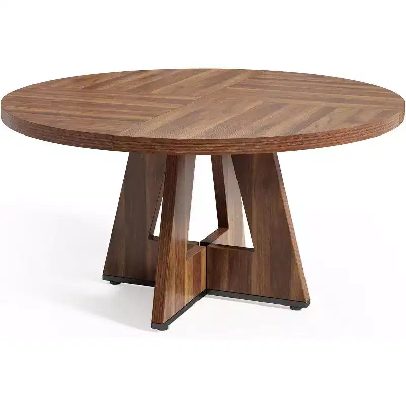 Table de salle à manger ronde en bois massif