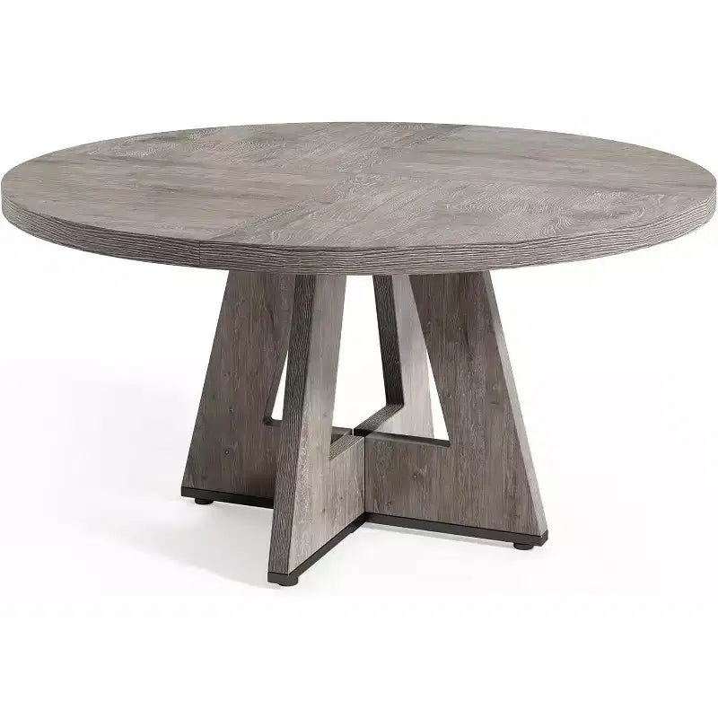 Table de salle à manger ronde en bois massif