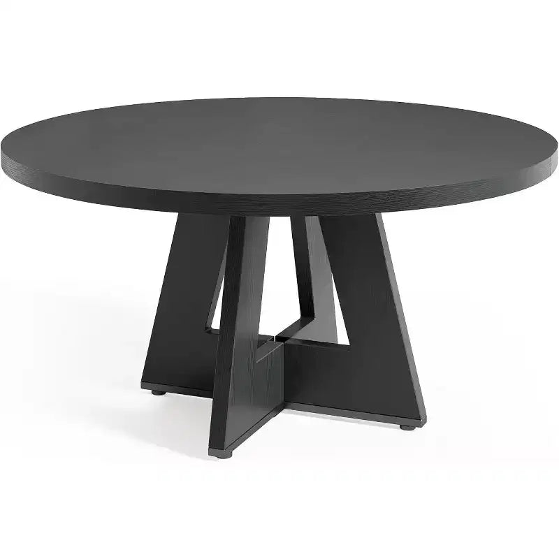 Table de salle à manger ronde en bois massif
