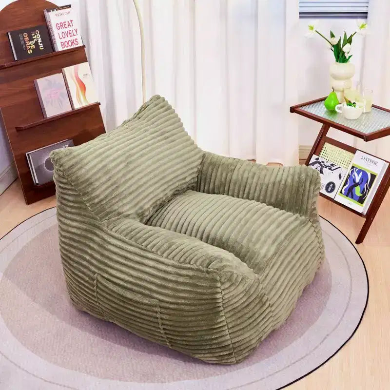 Pouf poire en velours côtelé, canapé moderne pour se détendre