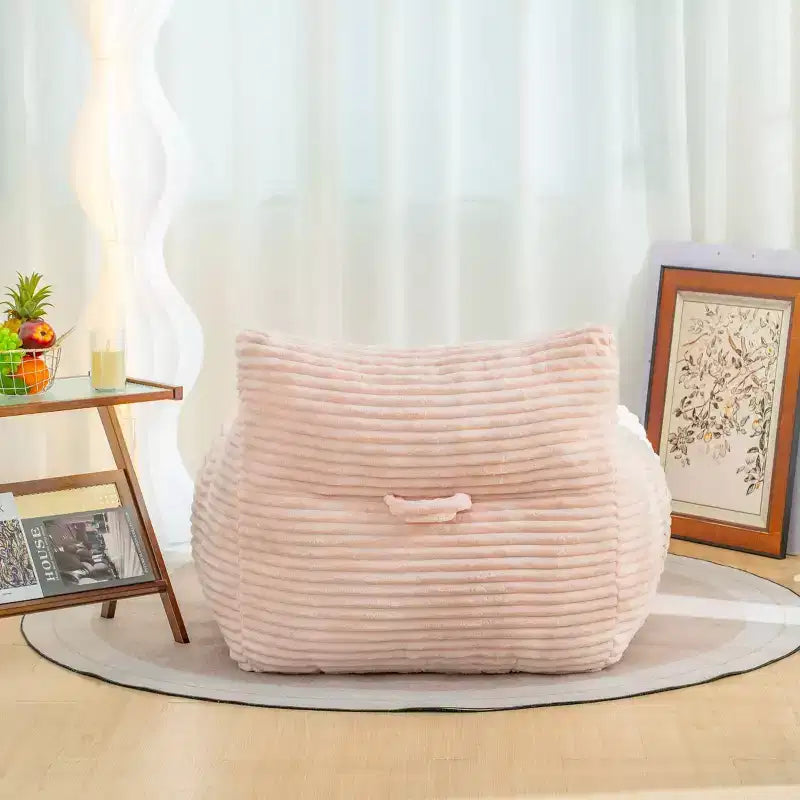 Pouf poire en velours côtelé, canapé moderne pour se détendre