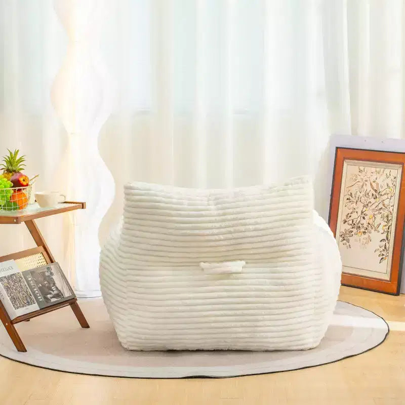 Pouf poire en velours côtelé, canapé moderne pour se détendre