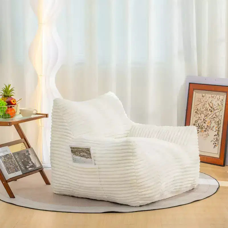 Pouf poire en velours côtelé, canapé moderne pour se détendre