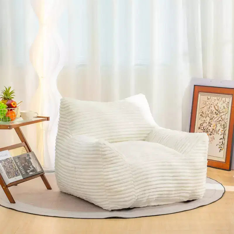 Pouf poire en velours côtelé, canapé moderne pour se détendre