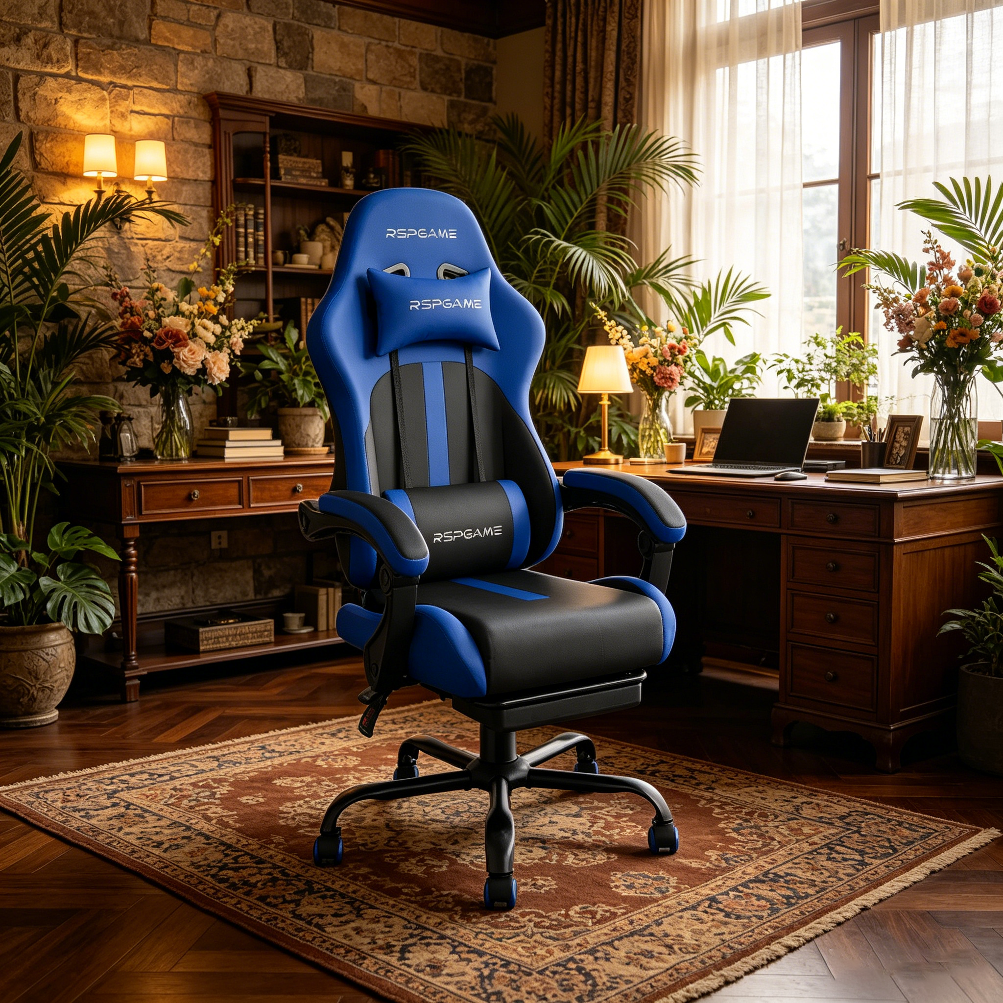 Fauteuils de bureau ergonomiques basiques en cuir PU pour adultes