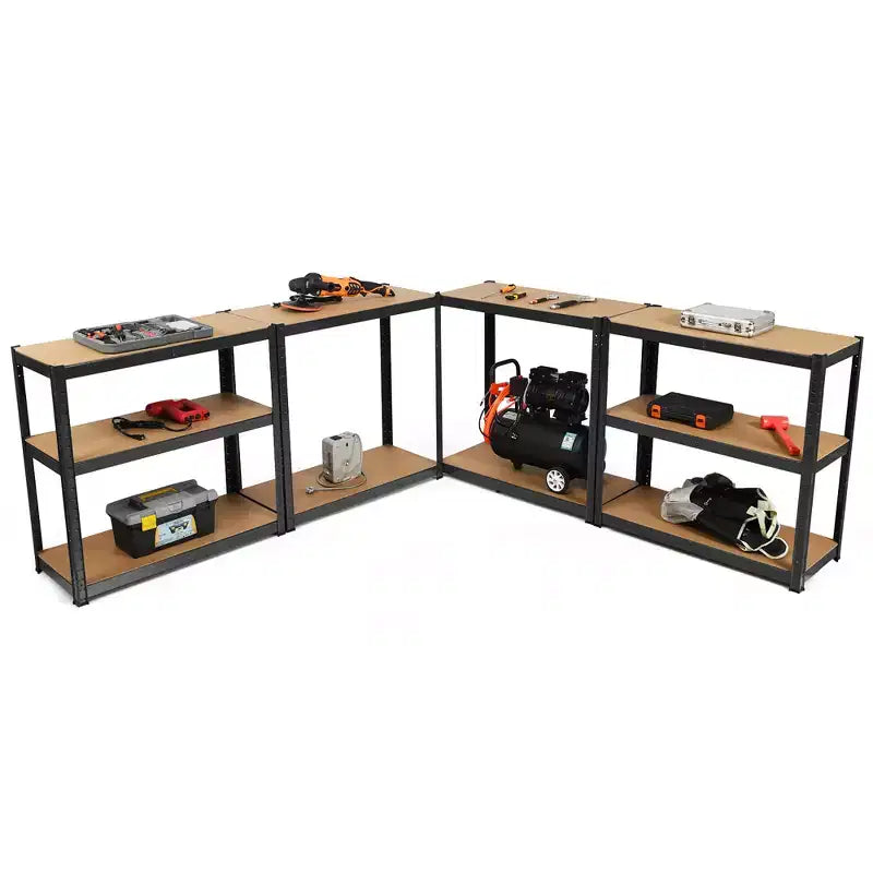 Étagère de rangement robuste en acier pour garage