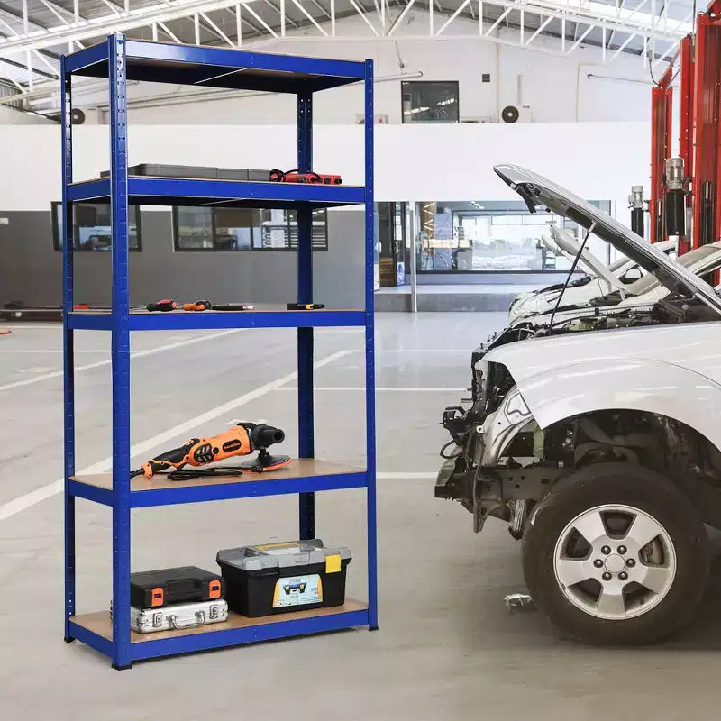 Étagère de rangement robuste en acier pour garage