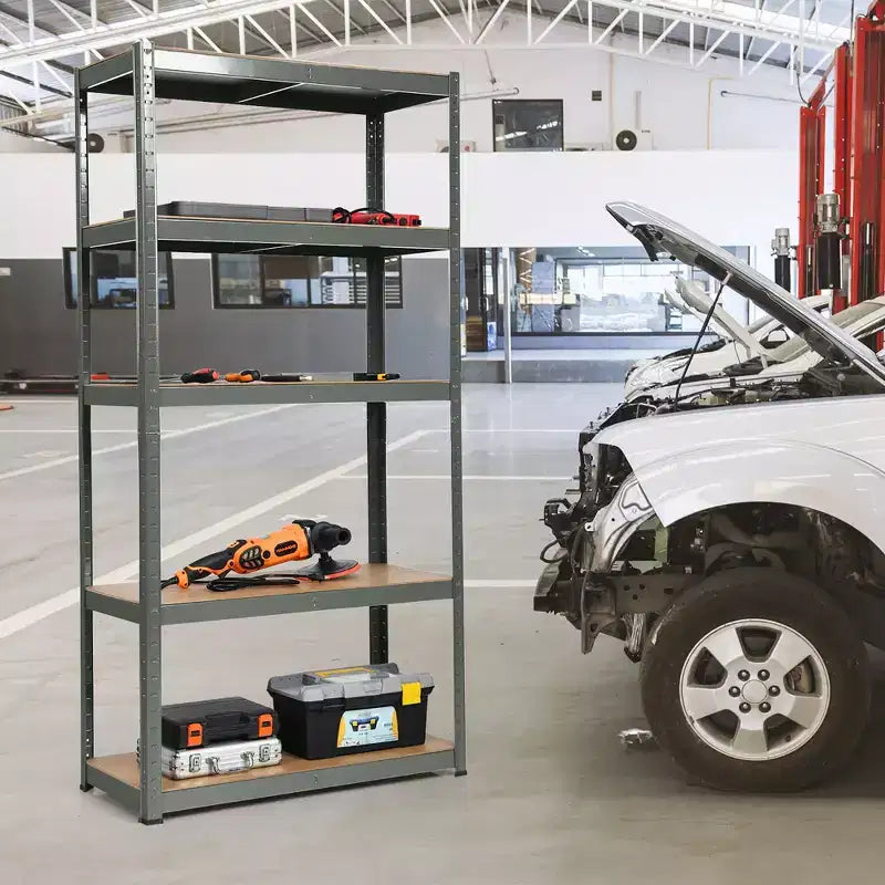 Étagère de rangement robuste en acier pour garage