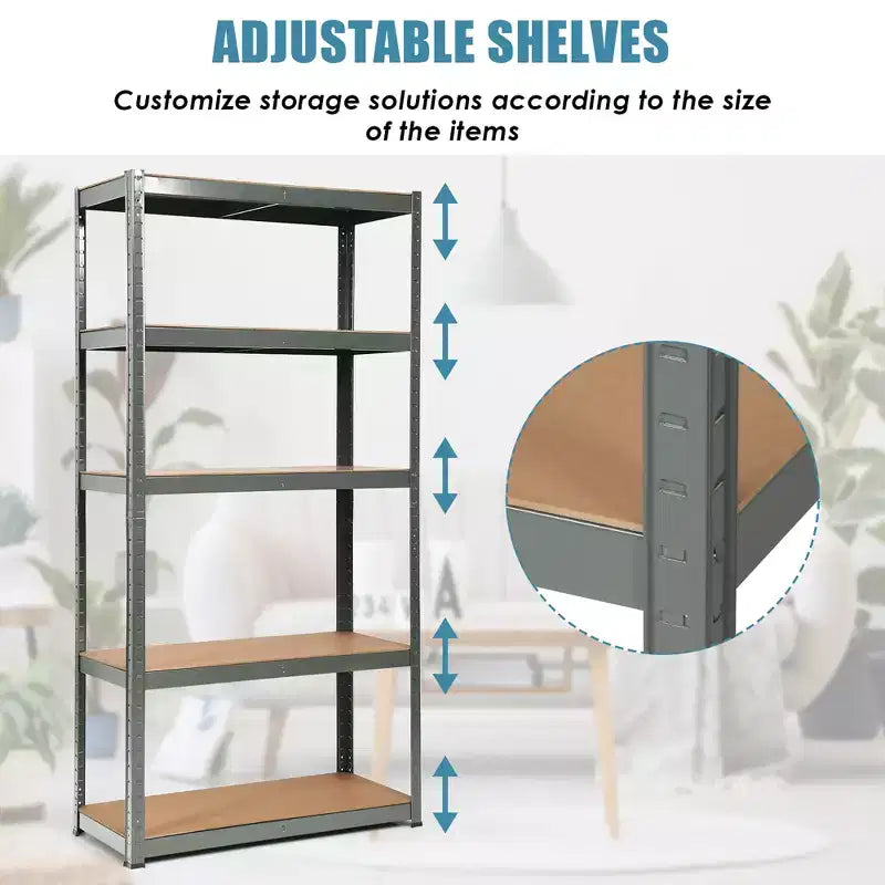 Étagère de rangement robuste en acier pour garage
