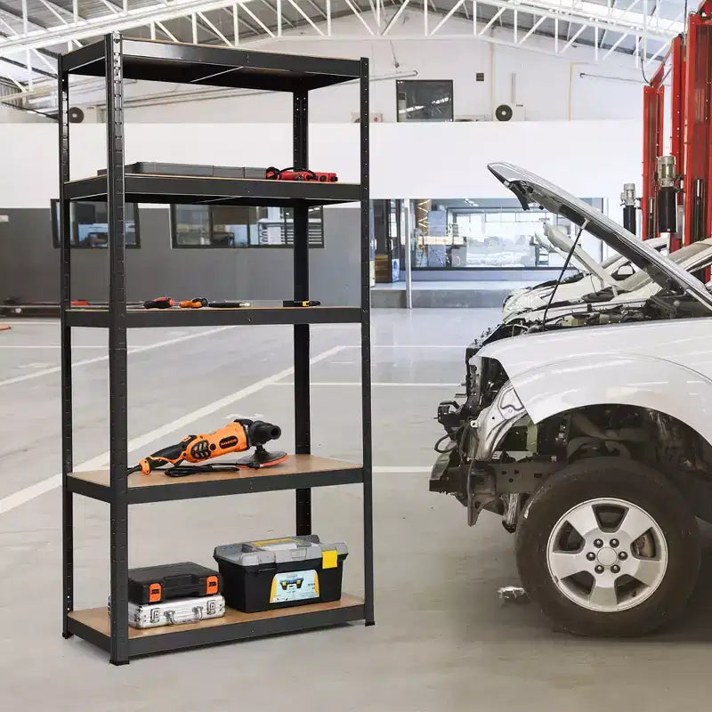Étagère de rangement robuste en acier pour garage