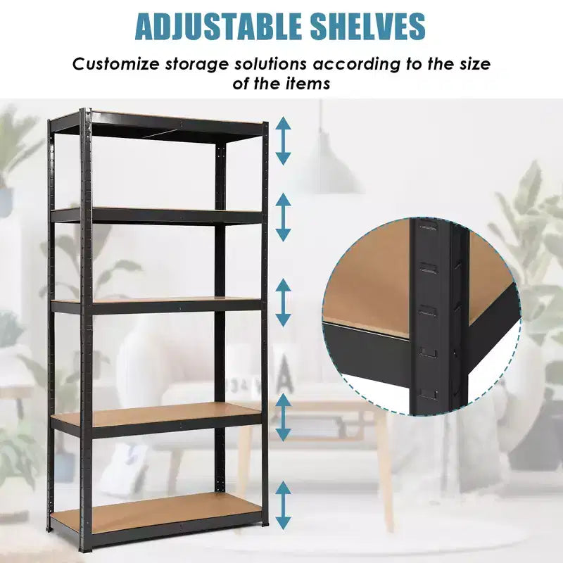 Étagère de rangement robuste en acier pour garage