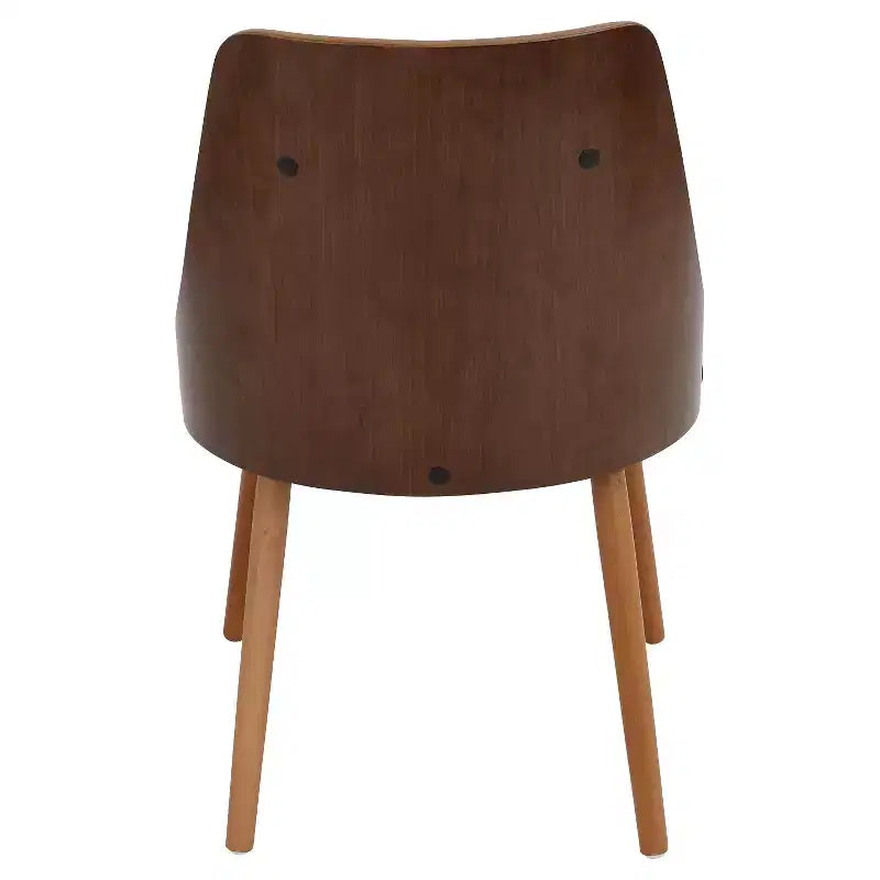 Chaise de salle à manger en noyer de style moderne du milieu du siècle